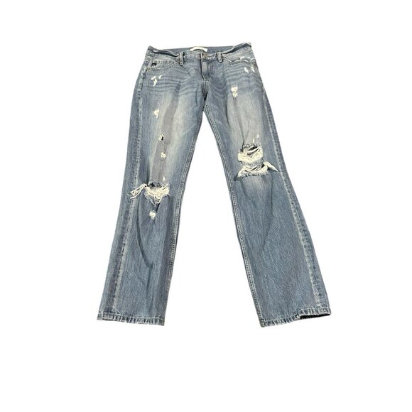 KanCan Lowell Mid Rise Classic Boyfriend Jeans Size 7/27 Distressed Relaxed - Picture 1 of 3